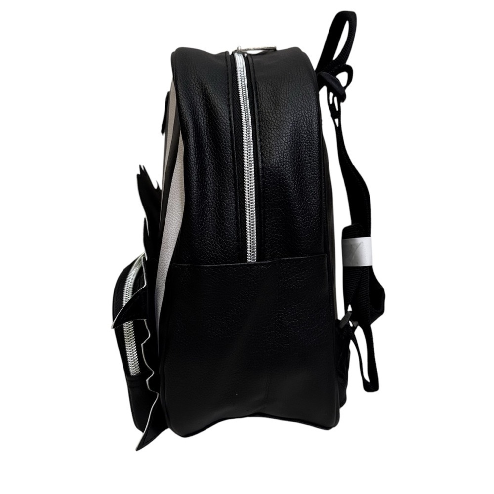 Beetlejuice It's Show Time  10.5  Backpack Black and White Green Accents NWT - Picture 4 of 10